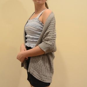 Knitted Gray Cardigan